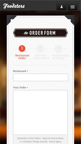 Foodsters Restaurant Delivery